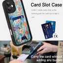 ZIYE Designed for iPhone 15 Wallet Case with Card Holder
