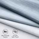 MIULEE Ombre 100% Blackout Curtains, Chambray Blue and Greyish White Room Darkening Thermal Insulated 84 Inches Long Drapes for Bedroom & Living Room Grommet Window Treatments Modern 52Wx84L, Set of 2