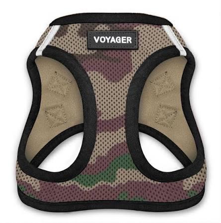 Camo Dog Harness And Leash For Safety & Control Medium
