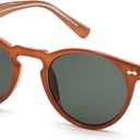 Small Retro Round Sunglasses for Women Men UV400 Protection Vintage Designer Trendy Frame