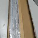 LazBlinds No Drill Blinds for Indoor Windows, Cordless 1" Vinyl Mini Blinds, Privacy S-Curve Blinds for Windows, Room Darkening Horizontal Window Blinds and Shades for Home, 37" W x 48" H, Grey