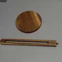 KitchLife Acacia Wooden Paper Towel Holder Countertop, Fits Jumbo Rolls, Freestanding Dark Wood Paper Towel Stand Upgraded Dispenser Organizer with Non-Slip Base