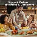 Food Warming Mat, Silicone Electric Heating Tray to Keep Food Warm at Party, Heating Mat for Food with 3 Temperature Levels & 2 Hours Auto-Off, Roll up Warming Tray for Buffets, Parties, Picnic