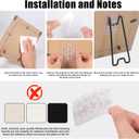 Nirxxiy 6 Pcs Picture Frame Stand, Table top easel, Stainless Steel Picture Holder Stand with Self-Adhesive for 5.9 to 10.2 inch Picture Frame Easel (Black, 5.12 x 2.17)