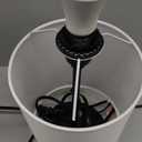 Touch Table Lamp for Bedside Lamp, 3 Way Dimmable Lamp with Round White Lampshade, Suitable for Living Room Dormitory, Home Office, Bedside Lamps Set of 2 (LED Bulb Included)-Black