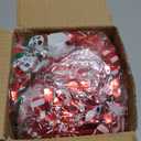 50 Ft Christmas Tinsel Garland Christmas Decorations with Snowman Candy Cane Red Metallic Christmas Garlands for Tree Decor Indoor Outdoor Christmas Party Decorations Home Mantle Fireplace