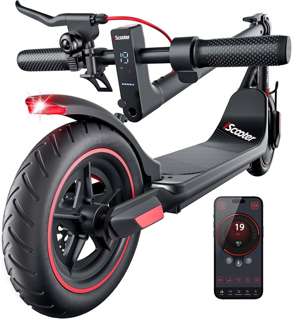 iScooter Electric Scooter, 3 Speeds 18Miles Range, Cruise & Dual Brake
Enjoy a Comfortable Ride with 8.5" Pneumatic Tires, Smart APP Control & Display, Commuting E-Scooter for Adults and Teens