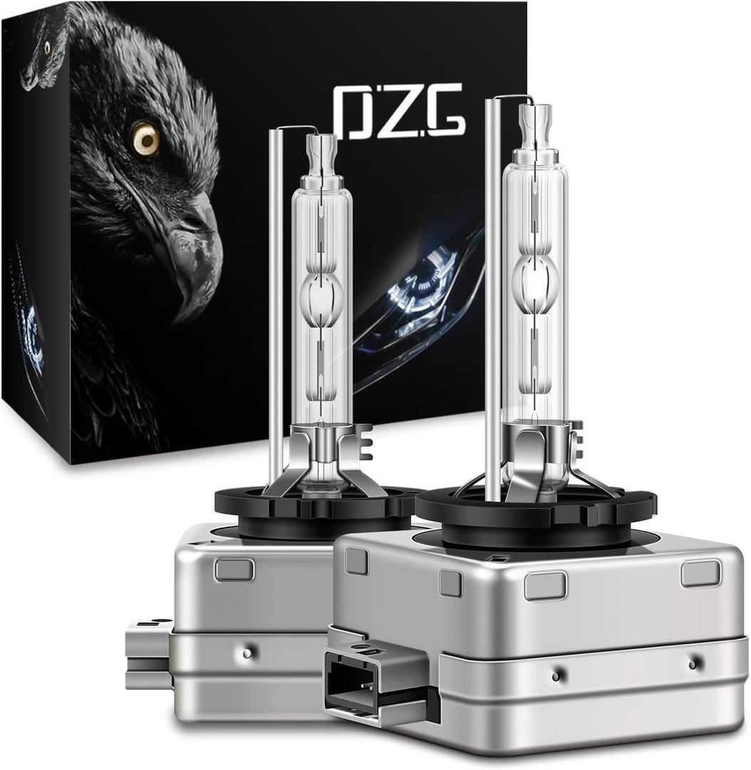 DZG D1S Xenon HID Headlight Bulbs, 6000K Diamond White 35W 66144 66140 85140 85415 High Low Beam Xenon Replacement Bulb, Pack of 2
