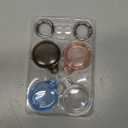 4 Pack Airtag Holder IPX8 Waterproof for Apple Air Tags with Keychain, Hard PC Cover [Anti-Scratch] for Air-Tag Item Finder GPS Tracker Case Key Chain, Clear/Black/Blue/Red