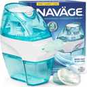 Navage Starter Bundle  Nasal Irrigation System - Saline Nasal Rinse Kit with 1 Nose Cleaner and 30 SaltPods for Congestion Relief ($109 Value). Sinus Rinse for Clinically Proven Benefits