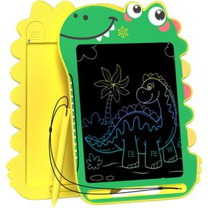 BKM LCD Writing Tablet for Kids, Educational Toddler Toys, Colorful Doodle Board Drawing Tablet with Screen Lock & Erase Button, Dinosaur Toys for Ages 3-8, Birthday Gifts for Boys Girls,8.5 inch