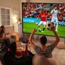 STWUI Outdoor Projector Screen with Stand - 120 Inch Portable Projector Screen Indoor and Outdoor Projector Screens 16:9 4K HD Wrinkle Free Lightweight Movie Screen with Carry Bag,Enioy Movie Nights