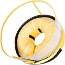 CNEO Inflatable Dog Cone Collar with Detachable Enhanced Anti-Licking Shield, Soft Neck Donut Collar for Dogs After Surgery, Adjustable Dog Cone Alternative for Large Medium Small Dogs & Cats