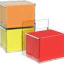 UMAIL File Box,Hanging File Organizer,Portable Storage Bins with Lids,Letter-size File Holder File Cabinet for Office/Home/Decor No Folders(3Pack)