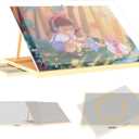 1500 Pieces 2-in-1 Tilting & Rotating Puzzle Board with 4-Angle Adjustment & Dual Rotation Mode, 34.05"x24.8" Portable Wooden Lazy Susan Jigsaw Puzzle Table with Drawers and Cover for Adults Gifts