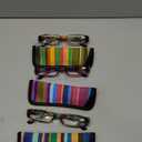 Eyekepper 4 Pairs Reading Glasses for Women Reading Striped Pattern Stylish Reading Eyeglasses