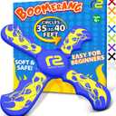 Fun Boomerang for Kids - Easter Basket Stuffers - Soft & Easy to Use - Best Gifts for 6 7 8 9 10 Year Old Boys & Girls + 2026 Top Toys for Boys Age 8-12 - Fun Outdoor Toy for Boys Girls Gift Ideas (Blue)
