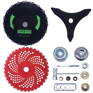 Brush Cutter Blade Kit for Weedeater 9" x 36T Carbon Steel Blades, 9" x 20T Chainsaw Tooth,10" x 3 Teeth Carbon Steel Blades Fits for Stihl, Husqvarna Ego Oregon Hitachi Trimmer