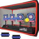 Electronic Auto Reset Digital Shooting Target with net for Toy Gun Gifts for Kids Boys Girls Age 3+ (4)