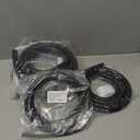 6PCS Silicone Vacuum Tubing Hose Kit, Black Vacuum Hose ID 1/8" 5/32" 3/16" 1/4" 5/16" 3/8", Automotive Vacuum Silicone Hose Line