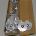 New Star Foodservice 23244 Ring-Clip Table Number Holder/Number Stand/Place Card Holder, 12-Inch, Set of 12 (Silver)