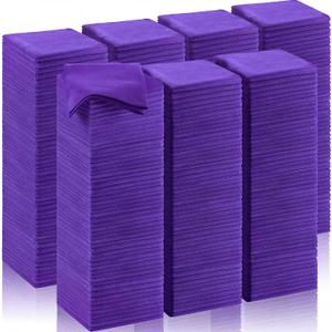 Oudain 200 Pcs Microfiber Cleaning Cloth 16x16 Inch Microfiber Towels for Car Ultra Absorbent Cleaning Rags Reusable Lint Free Streak Free Detailing Towel for Car Washing Drying Dusting (Purple)