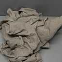 jinchan Taupe Linen Blend Curtains 90 inch Length 2 Panels for Bedroom Living Room, Light Filtering 50 inch Wide Farmhouse Drapes with Rod Pocket Back Tab(50W x 90L, Taupe)