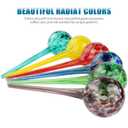 Plant Watering Globes, 6pcs Automatic Glass Watering Bulbs, Decorative Garden Watering Glass drip Ball with 6 Tags
