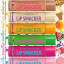 Lip Smacker Original & Best Holiday Flavored Lip Balm Party Pack, Oatmeal Cookie, Vanilla, Mango, Watermelon, Tropical Punch, Cotton Candy, Kiwi, Strawberry, Clear (1 Count (Pack of 8))