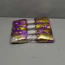 4Pcs Metallic Cheerleading Pom Poms, Creatiee 2 Pair Cheerleader Cheering Squad Pompoms for School Sports Dance Games Team Spirit Cheer (Purple-Gold)