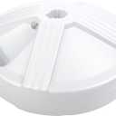 US Weight Durable 50 Pound Umbrella Base Designed to be Used with a Patio Table (White)
