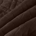HORIMOTE HOME Quilt Set Queen Size Chocolate, Classic Geometric Diamond Stitched Pattern, Ultra Soft Microfiber Lightweight Bedding Bedspread Coverlet for All Season with 1 Quilt 2 Pillow Shams