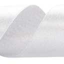 White Double Faced Glitter Ribbon, Luxury Silver Purl Ribbon, 1-1/2 Inch x 25 Yards, Great for Gift Wrapping Wedding Decoration Floral Arrangement