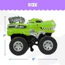 Madzee Motorized Dino Monster Truck - T-Rex Toy for Kids 3+ Years, Roars and Lights Up, Battery-Operated Dinosaur Truck for Endless Fun and Play