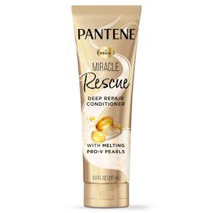 Pantene Miracle Rescue Deep Conditioner with Melting Pro-V Pearls - For Dry, Damaged, or Color-Treated Hair - Intense Moisture & Repair - 8.0 Oz (8 Fl Oz (Pack of 1))