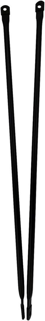 Heavy Weight Capacity 39.4"/100cm Garden Swing Replacement Rods with 90 Degree Angled Ends, Matte Black Metal Round Rods for Hanging Swing Seat to Frame(2PCS/CTN)