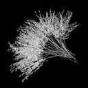 FOIMAS 50pcs Acrylic Bead Drop Stems Flower Bouquet Crystal Bud Branches Flower Twig Pick for Wedding Home Decoration Floral Decor Craft Supply