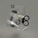 FEGVE Titanium Quick Release Keychain, Small Detachable Swivel Keychain Accessories with 4 Key Rings for Bag, Belt & Car-(Anti-fall/Black-3pcs)