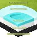 Memory Foam Camping Mattress pad, Comfortable Thick Floor Sleeping Mat for Adults with Waterproof and Non-Slip Bottom, Portable Roll Up Mattress for Sleepover Guest,Cot Mad for Car Camping  (Single:75*30*3")