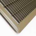 8" X 20" Floor Grille - Fixed Blades Air Grill - Brown [Outer Dimensions: 9.75 X 21.75]