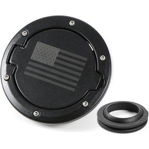 RT-TCZ Fuel Filler Door Gas Tank Cap Cover Accessories for 2007-2017 Jeep Wrangler JK & Unlimited Sport Rubicon Sahara (US Flag)