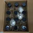 12 Pack, 2 oz Small Clear Glass Bottles w/Lid & 3 Funnels - 60ml Boston Shot Bottles for Health, Immunity, Potion, Wellness, Sample, Ginger, Juice - Mini Personal Care & Beauty Travel Bottle