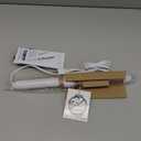 Conair Double Ceramic 1-inch Curling Wand, Straight wand produces flawless waves (1-inch Wand, White)