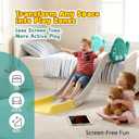 Couch Slide for Toddlers, Upgraded Indoor Toddler Slide for Couch, Bed & Stairs, Space-Saving Kids Slide with Extended Slope, Smooth Edges & Cute Fish Design, Safe for Ages 18M+ & Long-Term Use