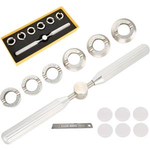 Watch Repair Tool,5537 Watch Case Opener,Watch Back Remover Tool for Rolex & Tudor Watch Repair Tool Kit with 6 Dies 18.5-29.5mm