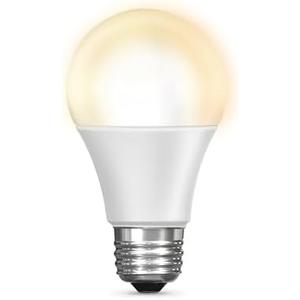 Feit Electric OM60/927CA/AG 60W Equivalent WiFi Dimmable, No Hub Required, Alexa Google Assistant A19 Smart LED Light Bulb, 4.4" H x 2.3" D, 2700K Soft White