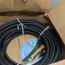 Continental Premium Garden Black Heavy Duty Cold Water Garden Hose, 5/8in Inside Diameter x 100ft Length, Male x Female Garden Hose Thread