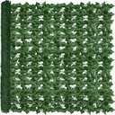 Artificial Ivy Privacy Fence Wall Screen, 48x120 in UV-Anti Faux Greenery Backdrop Ivy Vine Leaf Hedges Fence Panels for Patio, Balcony, Garden, Backyard Indoor Outdoor Green Wall Decor