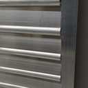 PATIKIL 14x14 Inch Aluminum Vent Cover, Louver Shutter Exhaust Fan Louvered Vent Automatic Gravity Square Grill Self-Closing Vent Cover for Greenhouse Industrial Exhaust HVAC System (Silver)