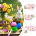 300 Pcs Plastic Easter Eggs Bulk Mega Pack (2.3") - Fillable Empty Easter Eggs with 6 Golden Eggs, 6 Bright Colors - Giant Easter Egg Hunt Event Supplies, Church & School Party Favors